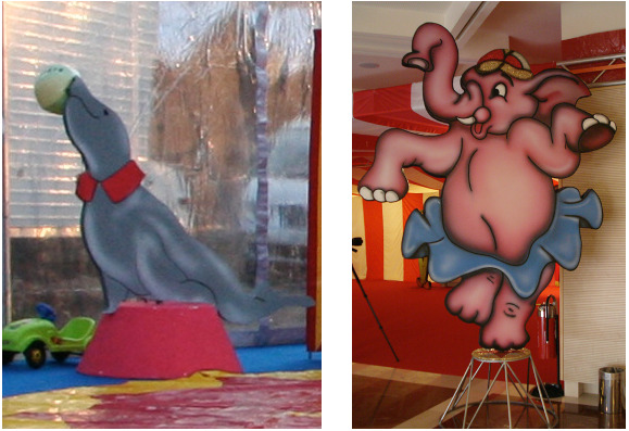 SAGOMA FOCA E ELEFANTE